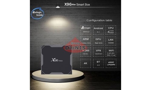 Медиаплеер X96 MAX 4/64 GB Smart TV Box 4K Amlogic S905X2 Android 8.1 - 4