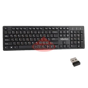 Клавиатура Meetion WK841 Black беспроводная USB 2.4G RU/ENG