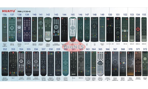 Пульт для телевизора HUAYU RM-L1130+8 Универсальный 100 кодировок - 7