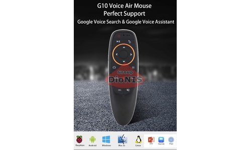 Пульт Air Mouse G10S 2.4 GHz голосовое управление гироскопический для смарт приставки, телевизора - 5