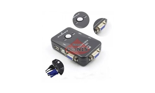 2-х портовий KVM свіч перемикач USB (15677) Model KVM-21UA 2Port USB 2.0 Switch - 5