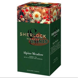 Чай фруктово-травяной Sherlock Secrets Alpine Meadow Альпийский луг 22 саш по 1.5 г с цветами и ягодами