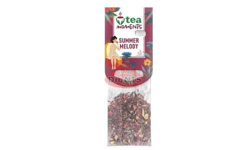 Чай фруктово-ягодный Tea Moments Summer Melody Летняя Мелодия 50 кадди пакет по 2.2 г Каркаде, Малина, Яблоко - 3