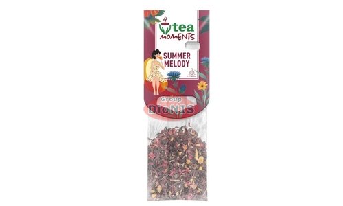 Чай фруктово-ягідний Tea Moments Summer Melody Літня Мелодія 50 кадді-пакет по 2.2 г Каркаде, Малина, Яблуко - 3