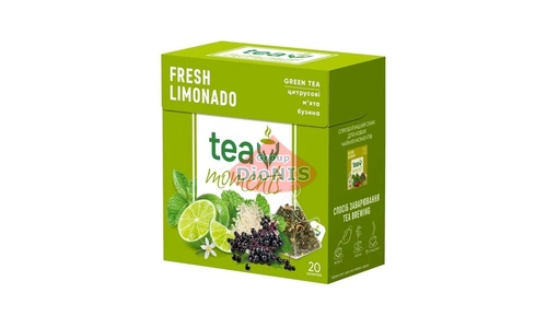 Чай зеленый Tea Moments Fresh Limonado Свежий Лимонадо 20 пирамидок по 1.8 г - 1