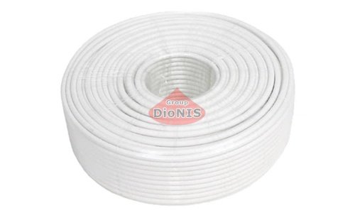 Кабель телевизионный коаксиальный DIALAN RG-6U F660BV 1.02+60/0.16 Белый 75 Ом (бухта 100 м) CCS (003562) - 1