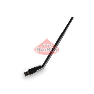 Адаптер USB WiFi (на чипе 5370) 5 dBi (код 7145) (200 мм) 150 Мбит/с Сетевой адаптер b/g/n