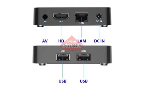 Медіаплеєр Q5 2/8 GB Smart TV Box 4K Allwinner H313 Android TV 10.0 WiFi 2.4/5+BT голос - 2