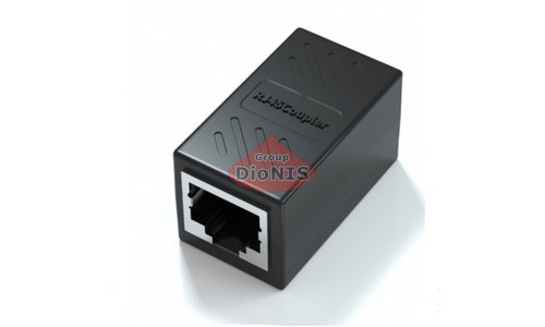 З'єднувач RJ45 RITAR Для патч-кордів мама/мама екранований 8P8C Чорний 11877 Поштучно  - 1