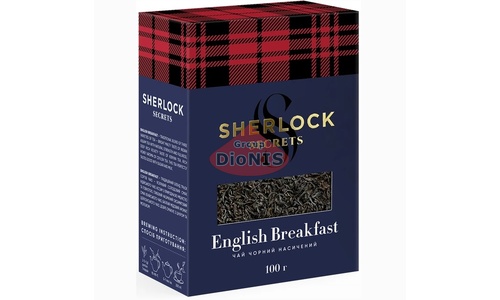 Чай черный Sherlock Secrets English Breakfast Английский Завтрак 100 г Среднелистовой - 4
