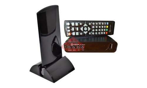 Комплект: ресивер LORTON T2-19 HD MINI цифровой (12В) + Антенна WAVE HOME BASE 63 - 1