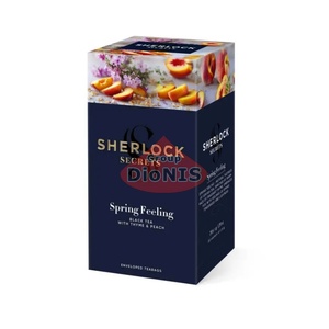 Чай черный Sherlock Secrets Spring Feeling Спринг Филлинг 22 саш по 1.8 г с чабрецом и персиком