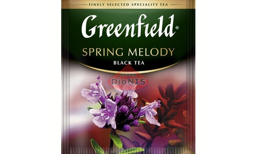 Чай черный Greenfield Spring Melody 100 саш по 1.5 г с чабрецом Гринфилд ХоРеКа - 1