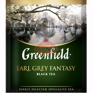 Чай черный Greenfield EARL GREY Fantasy 100 саш по 2 г с ароматом бергамота ХоРеКа