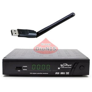 Комплект: Ресивер Sat-Integral S1268HD супутниковий + WiFi адаптер
