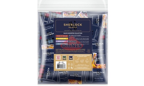 Набор чая Sherlock Secrets Black Assorted Collection Черный в ассортименте 48 сашетов 4 вкуса по 12 шт - 2
