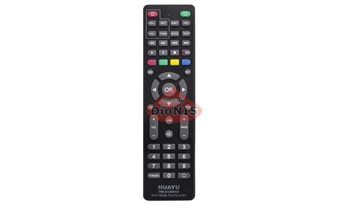 Пульт Универсальный HUAYU RM-D1266+D для спутниковой и Т2 приставки, ресивера, телевизора 100 кодировок - 1