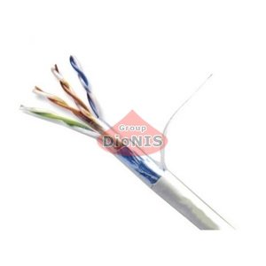 Кабель витая пара 4*2*0,5 мм, CCA ATCOM Standard FTP Lan cable Cat 5E, Серый, внутренний (за 1 м.пог.) (3801) Экранированный