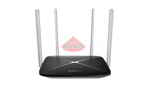 Маршрутизатор (роутер) Mercusys AC12 AC1200 WiFi 5 2.4 і 5 ГГц Чорний AC1200 802.11 ac/n/g/b/a - 1