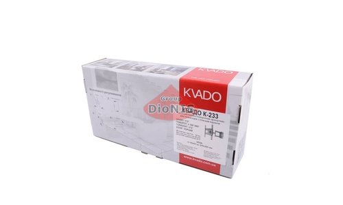 Крепление ТВ KVADO К-233 (черный) Кронштейн КВАДО Выносной, поворотно-наклонный до 20 кг - 9