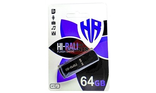 Hi-Rali 64 GB USB Taga Black HI-64GBTAGBK Флеш пам'ять - 1