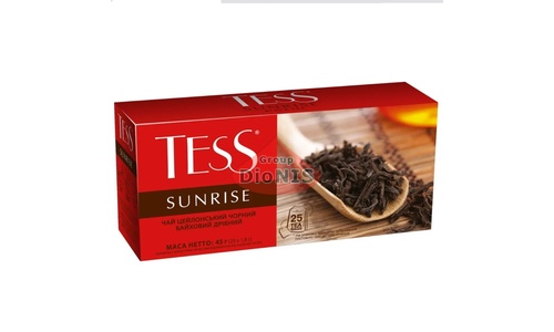 Чай черный TESS SUNRISE 25 пакетов по 1.8 г цейлонский - 1