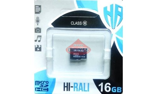 Hi-Rali 16 GB Micro SDHC HI-16GBSDCL 10-00 без адаптера Карта пам'яті Class 10 - 1