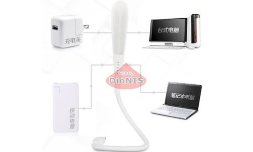 Світлодіодний гнучка лампа LED USB 2.8W Black - 1