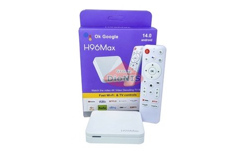 Смарт приставка H96 MAX 2/16 GB Allwinner H313 Android 14.0 WiFi 2.4/5+BT голос - 2